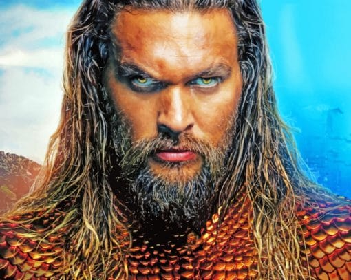 Aquaman Jason Momoa Paint By Numbers