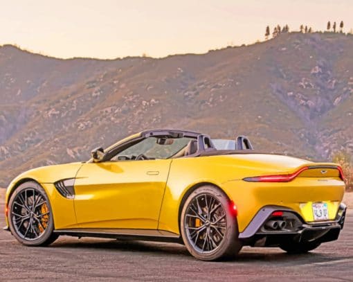 Aston Martin Vantage Roadster Car paint by numbers