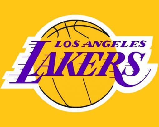 Basketball Team Lakers Logo paint by numbers