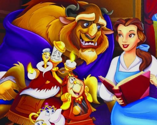 Beauty And The Beast Paint By Numbers