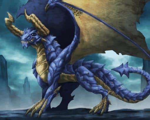 Behemoth Blue Dragon paint by numbers