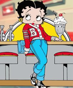 Betty Boop Cartoons Paint By Numbers