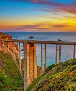 Bixby Creek Bridge paint by numbers