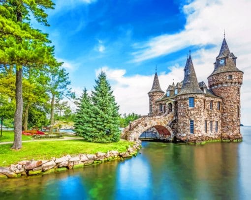 Boldt Castle On Heart Island Paint By Numbers