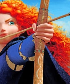 Brave Cartoon Hero Merida paint by numbers