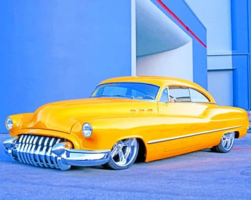 Buick 1950 Hot Rod Car paint by numbers