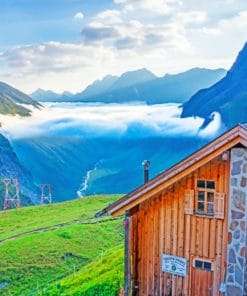 Cabin Refuge In Pitztal Austria Paint By Numbers