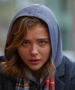 Chloe Grace Moretz Greta With Hood Headgear paint by numbers