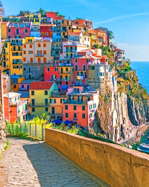 Cinque Terre National Park Portugal paint by numbers