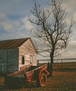 Deserted Farm House paint by numbers