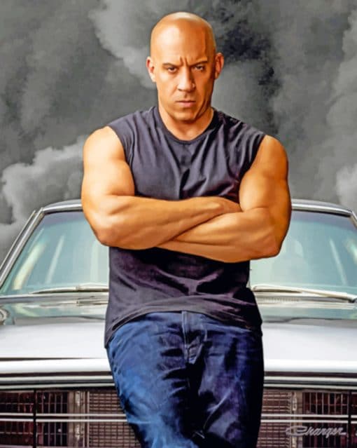 Dominic Toretto Character paint by numbers paint by numbers