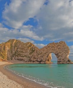 Durdle Door Dorset paint by numbers