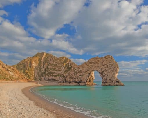 Durdle Door Dorset paint by numbers