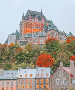 Fairmont Le Château Frontenac paint by numbers