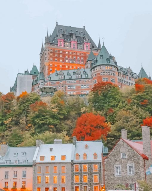 Fairmont Le Château Frontenac paint by numbers