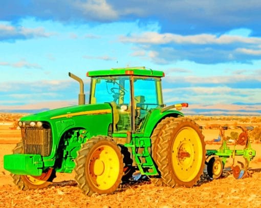 Farmlands Tractor paint by numbers