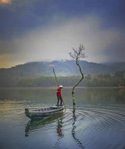 Fisherman In Asia paint by numbers