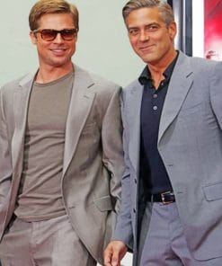 George Clooney And Brad Pitt paint by numbers