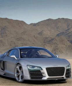 Green Audi R8 Car paint by numbers