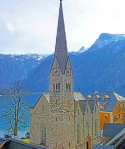 Hallstatt Church Paint By Numbers