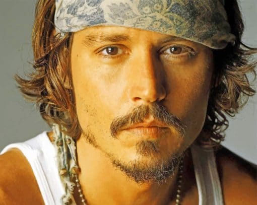 Hollywood Star Johnny Depp paint by numbers