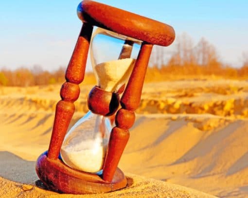 Hourglass In Sand paint by numbers