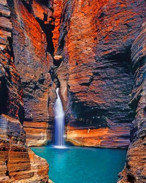 Karijini National Park painnt by numbers