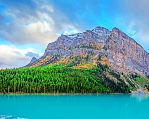 Lake Louise in Alberta Paint By Numbers