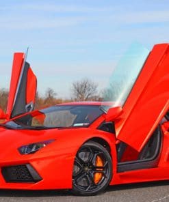 Lamborghini Aventador paint by numbers