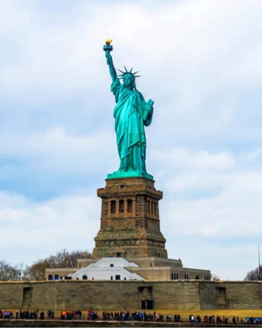 Liberty Island National Park In New York City paint by numbers