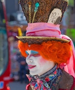 Mad Hatter Clown paint by numbers