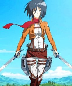 Mikasa Ackerman AoT paint by numbers