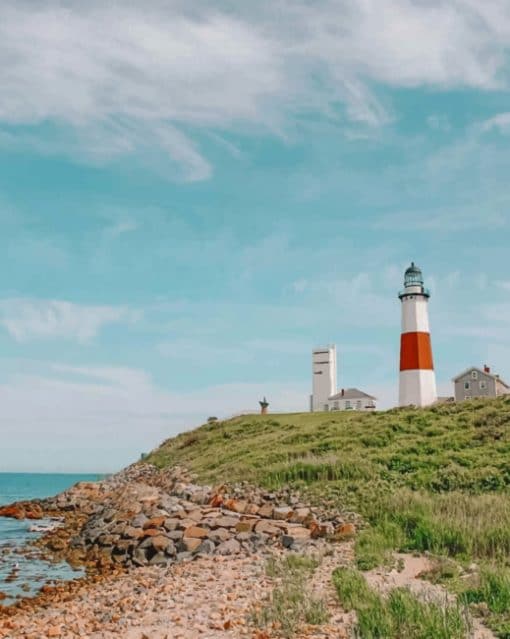 Montauk Lighthouse Museum New York paint by numbers