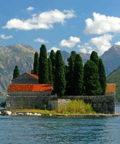 Montenegro Small Island paint by numbers