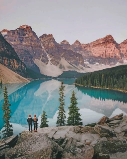 Moraine Lake Canada paint by numbers