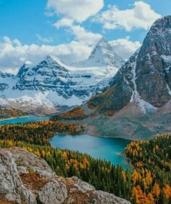 Mount Assiniboine Provincial Park Canada paint by numbers