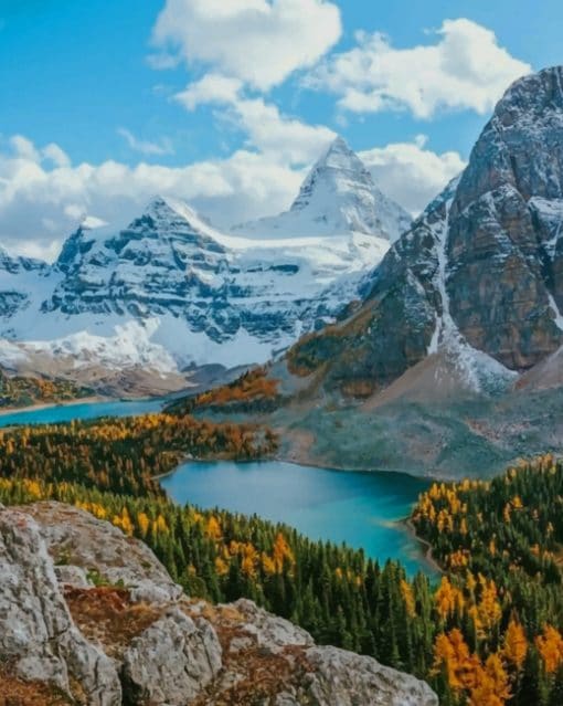 Mount Assiniboine Provincial Park Canada paint by numbers