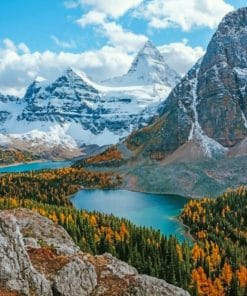 Mount Assiniboine Provincial Park paint by numbers