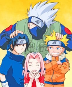 Naruto Anime Squad paint by numbers