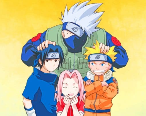 Naruto Anime Squad paint by numbers