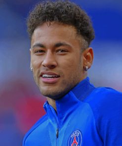 Neymar Jr Soccer Player paint by numbers