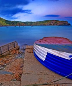 Old Blue Boat paint by numbers