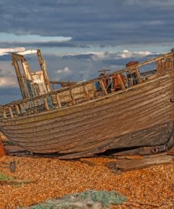 Old Fishing Boat paint by numbers