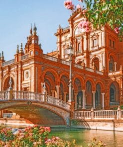 Plaza De España Spain paint by numbers