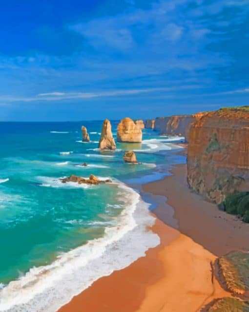 Port Campbell National Park paint by numbers