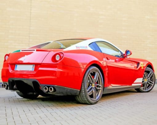 Red Ferrari Paint by numbers