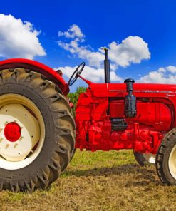 Red Tractor paint by numbers