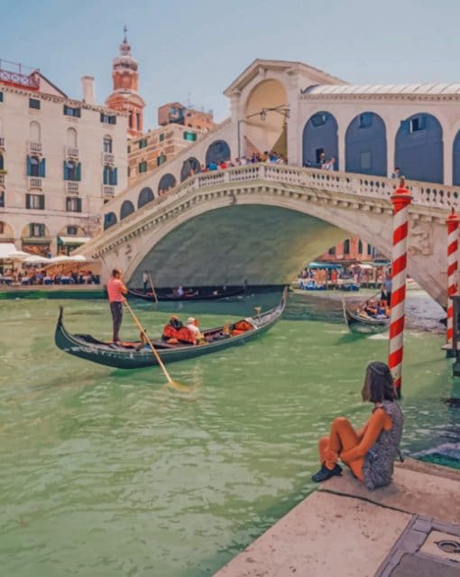 Rialto Bridge Italy paint by numbers