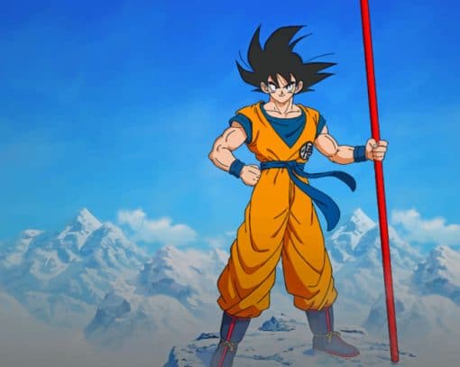 Son Goku Dragon Ball Z paint by numbers