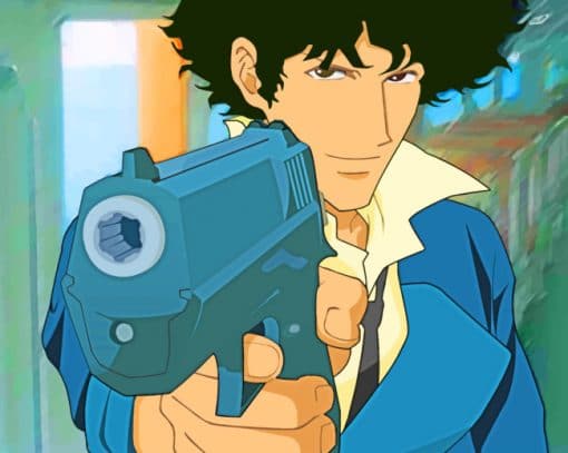 Spike Spiegel Cowboy Bepop paint by numbers